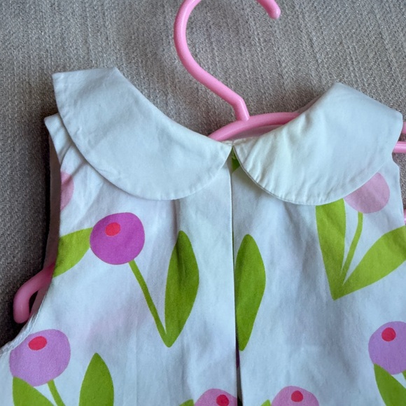 Jacadi Paris Baby Outfit with Pink and Green Accents size 12m - Picture 3 of 6